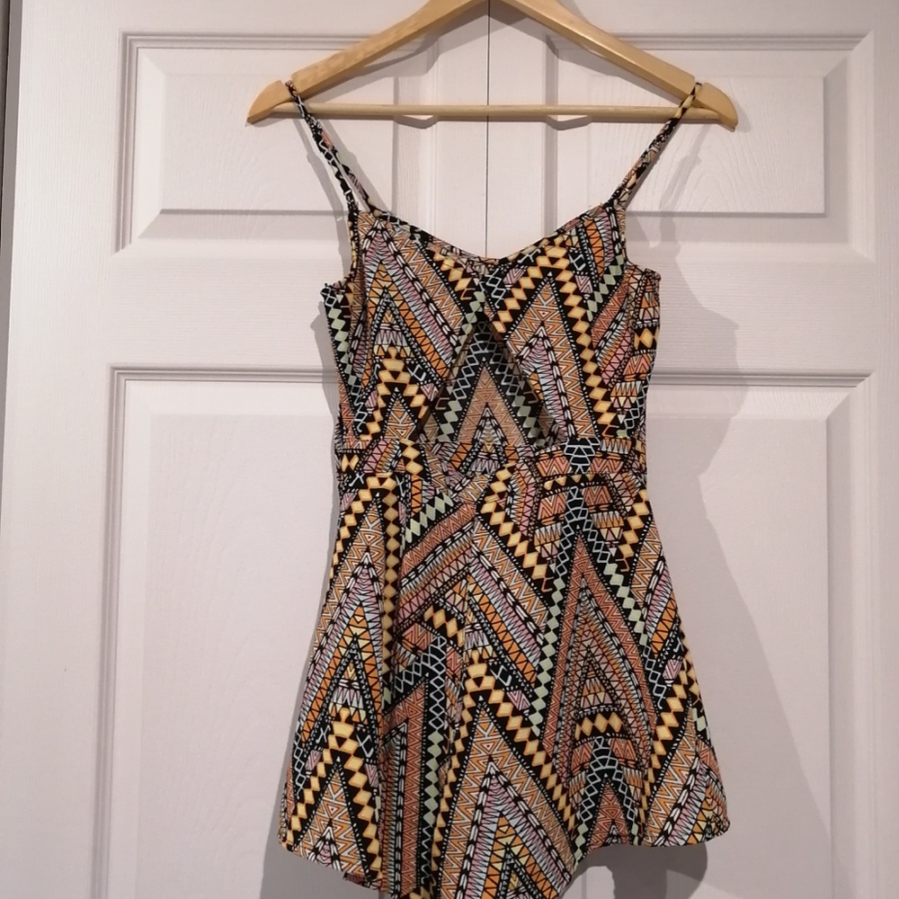 Divided by H&M Aztec Romper w/ Back Cut Out